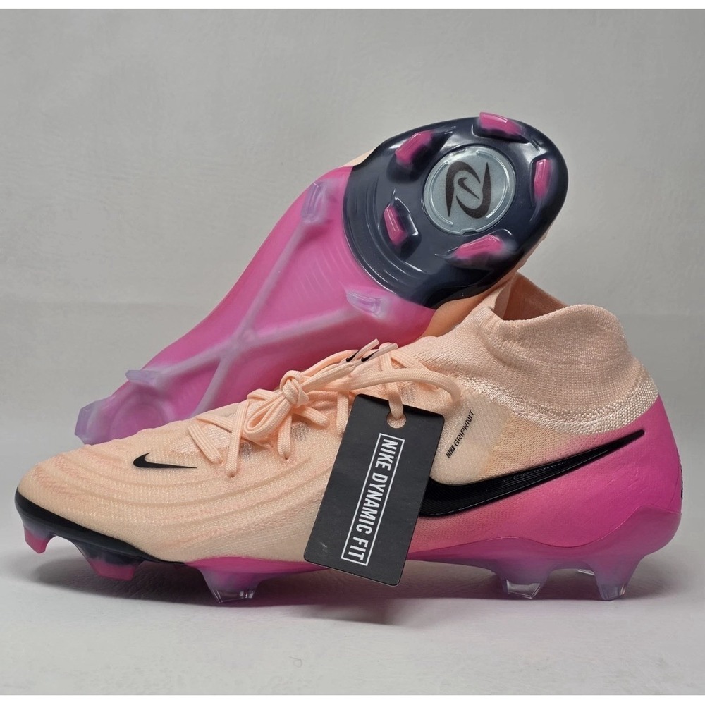 *NEW Men Size 12 Nike Phantom Luna II Elite FG Pink Prism Pack Cleats FJ2572-800